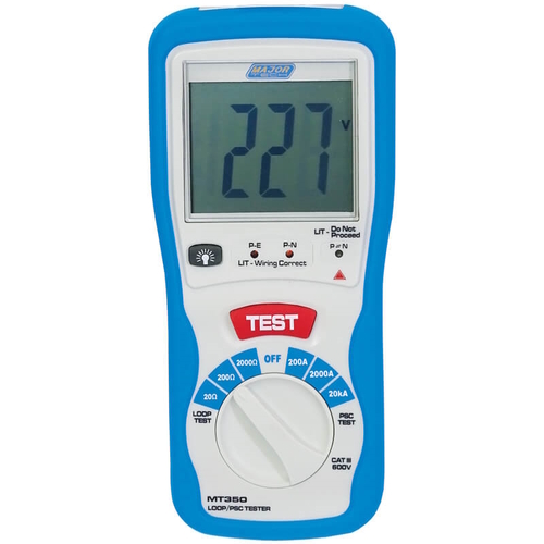 MajorTech MT350 Loop Impedance and PSC Tester